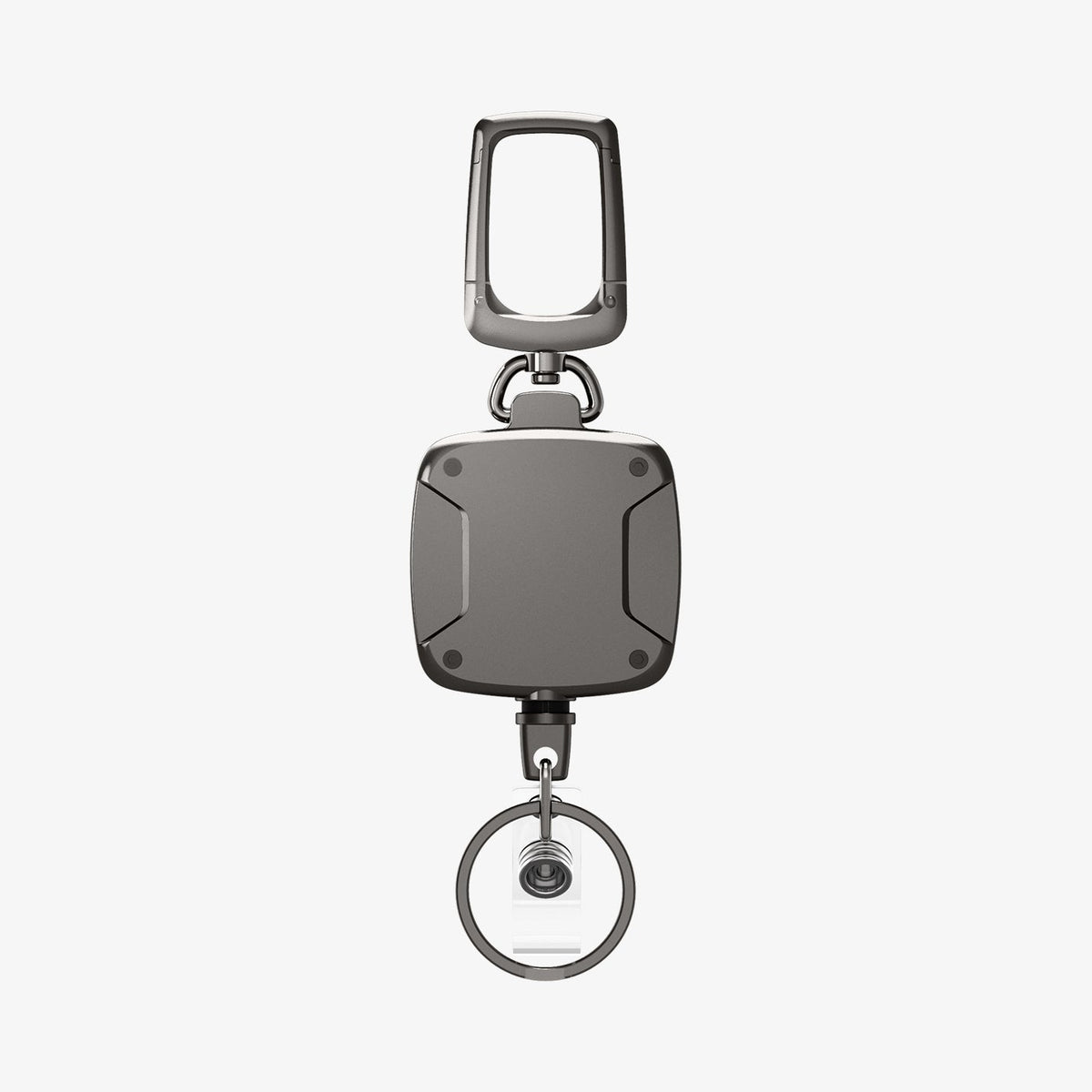 ELV Self Retractable ID Badge Holder Key Reel, Heavy Duty Metal