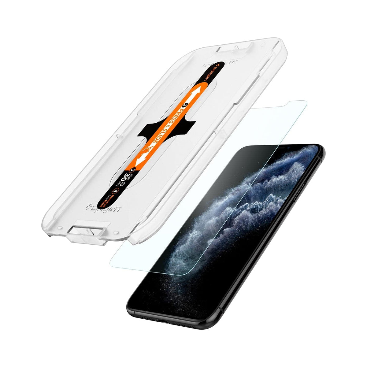 Screen Protector iPhone 11, 3D Tempered Glass Easy Fit, Black de la   cu ✓ Livrare gratuita