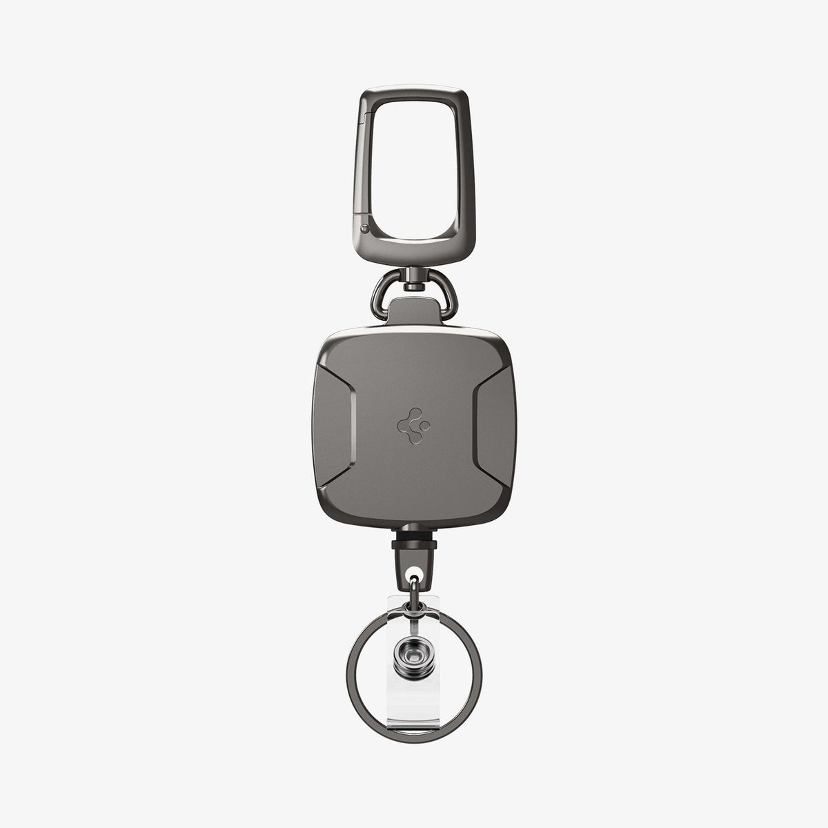 Self Retractable ID Badge Holder Key Reel, Heavy Duty Metal Body