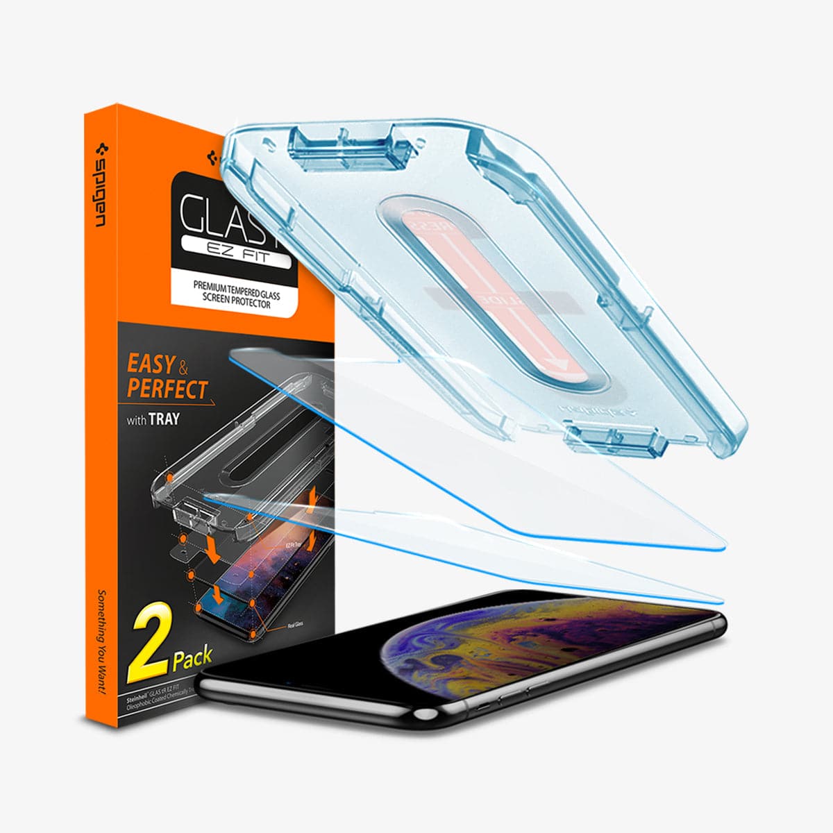 Mica Protector Pantalla Spigen Glastr Para iPhone X / Xs 5.8