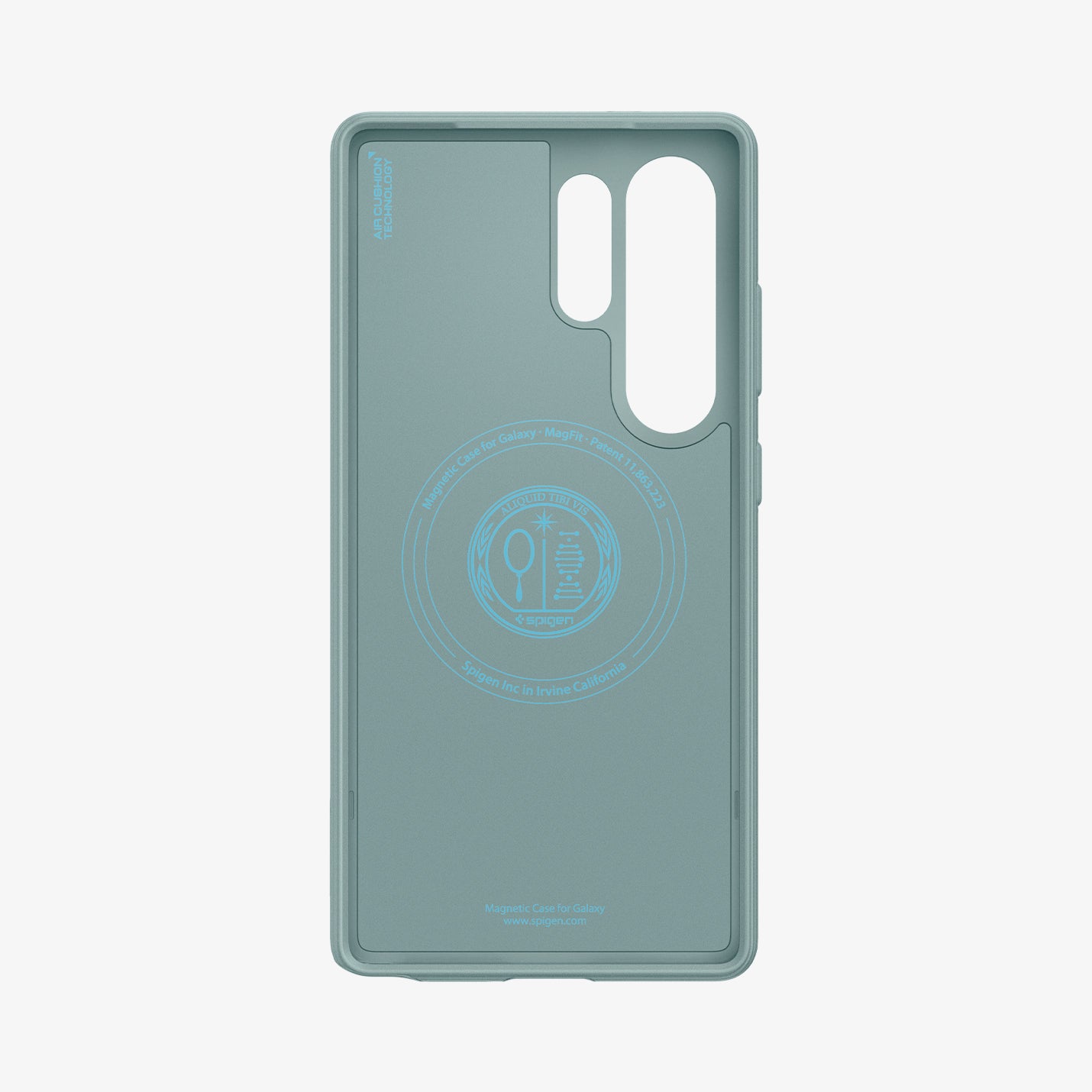 ACS09053 - Galaxy S25 Ultra Case Parallax (MagFit) in Sage Green showing the inner