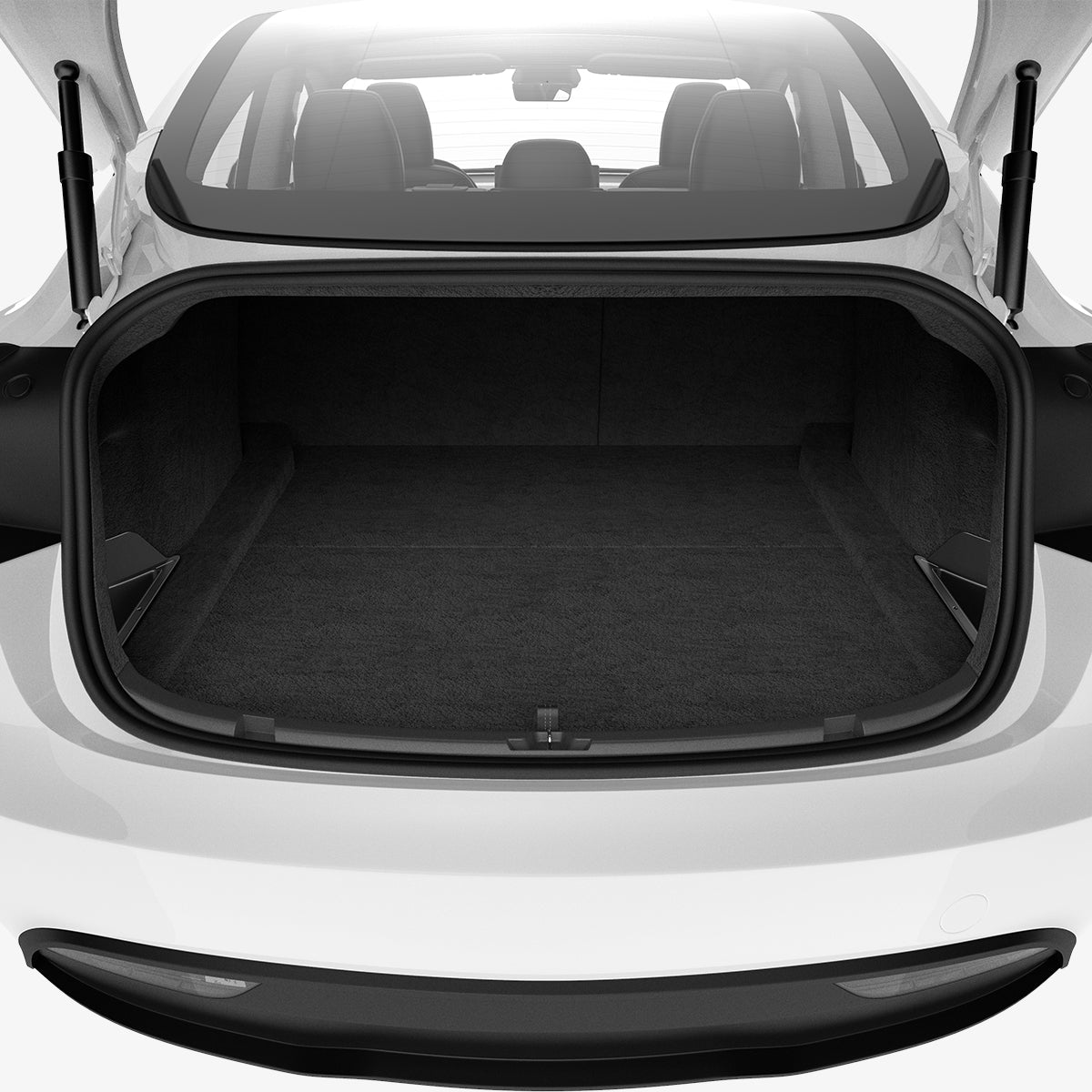 ACP08352 - Tesla Model 3 Highland Trunk Organizer TO228H in Black showing includes 2 com comes in a pair for each side of the trunk