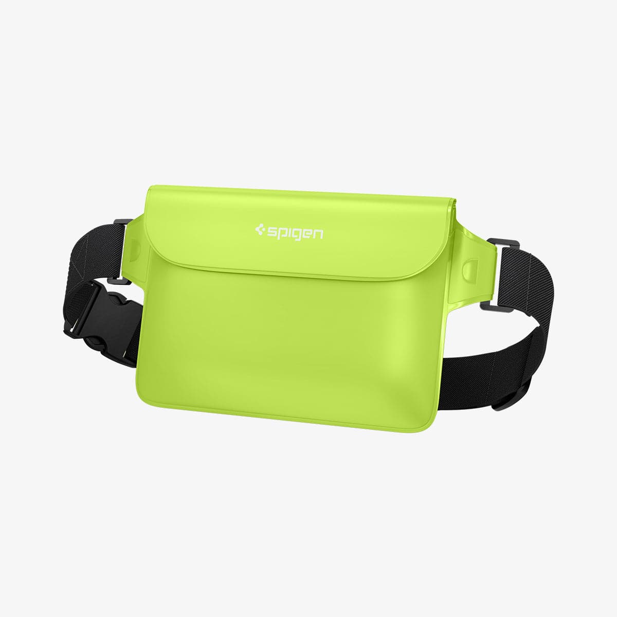 AMP06023 - AquaShield Waterproof Waist Bag (2 Pack) A620 in Cactus Green showing the front with partial side of the strap