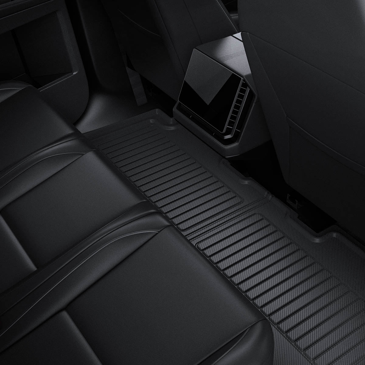 ACP08260 - Tesla Cybertruck WeatherBloc Floor Mat CLF in Black installed at the passenger's seat