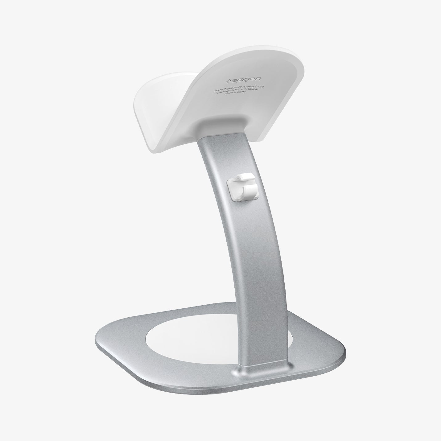 AGP08664 - Apple Vision Pro Stand DR110 in White showing the back and partial bottom