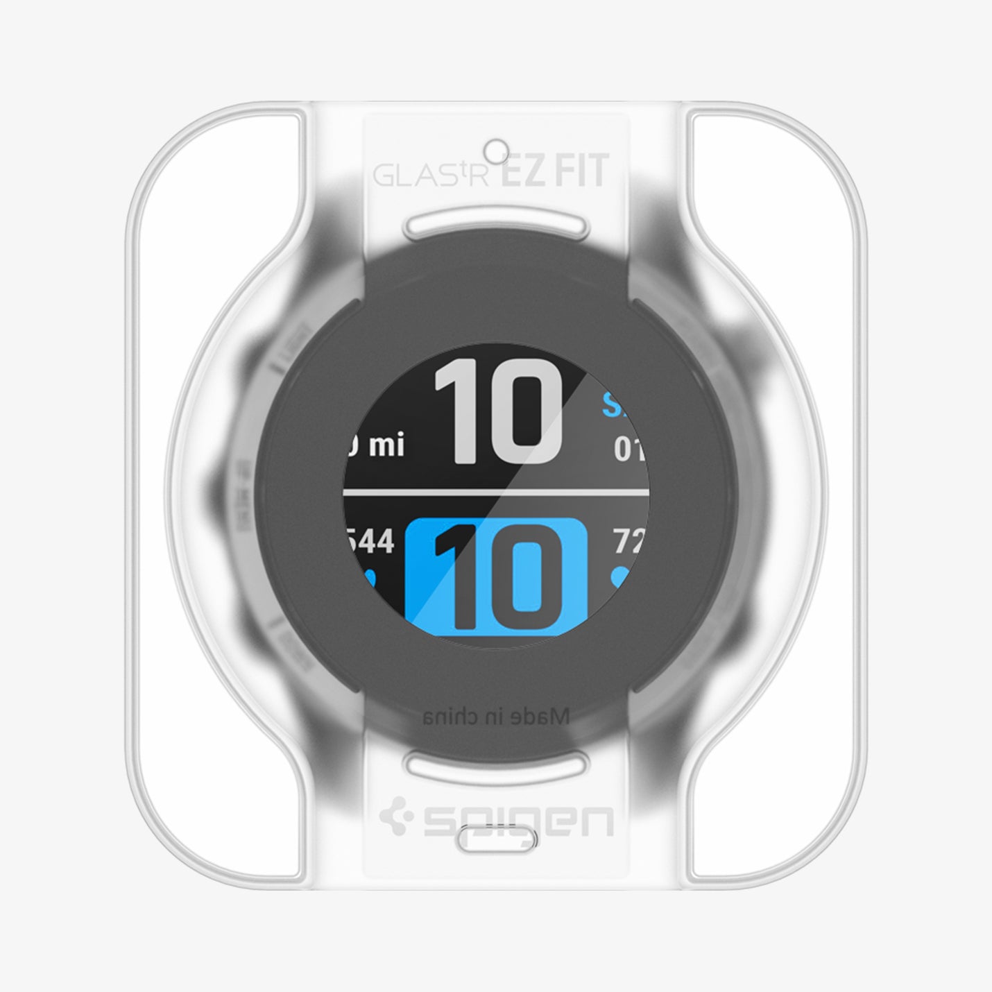 AGL04631 - Garmin Fenix 7s Screen Protector EZ FIT Glas.tR showing the front with ez fit tray installed