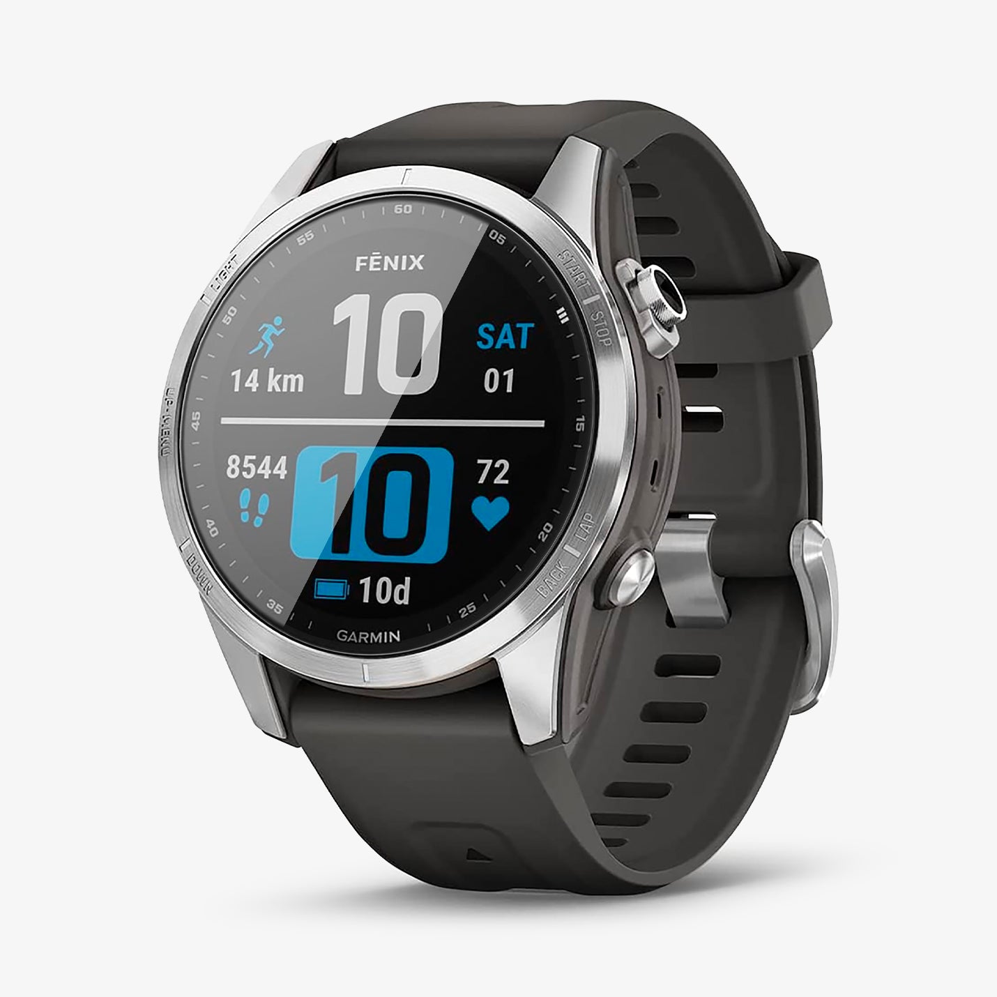 AGL04631 - Garmin Fenix 7s Screen Protector EZ FIT Glas.tR showing the front and partial inside of band