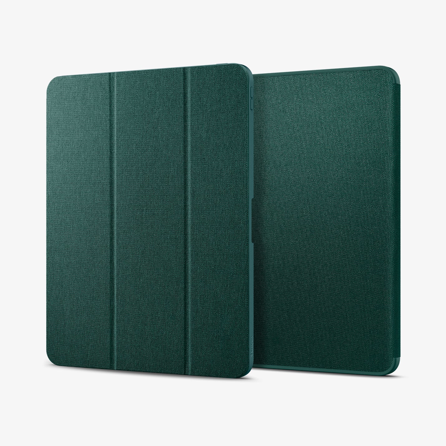 ACS07763 - iPad Pro 13-inch (2024) Case Urban Fit in Midnight Green showing the front, partial side and partial front and side