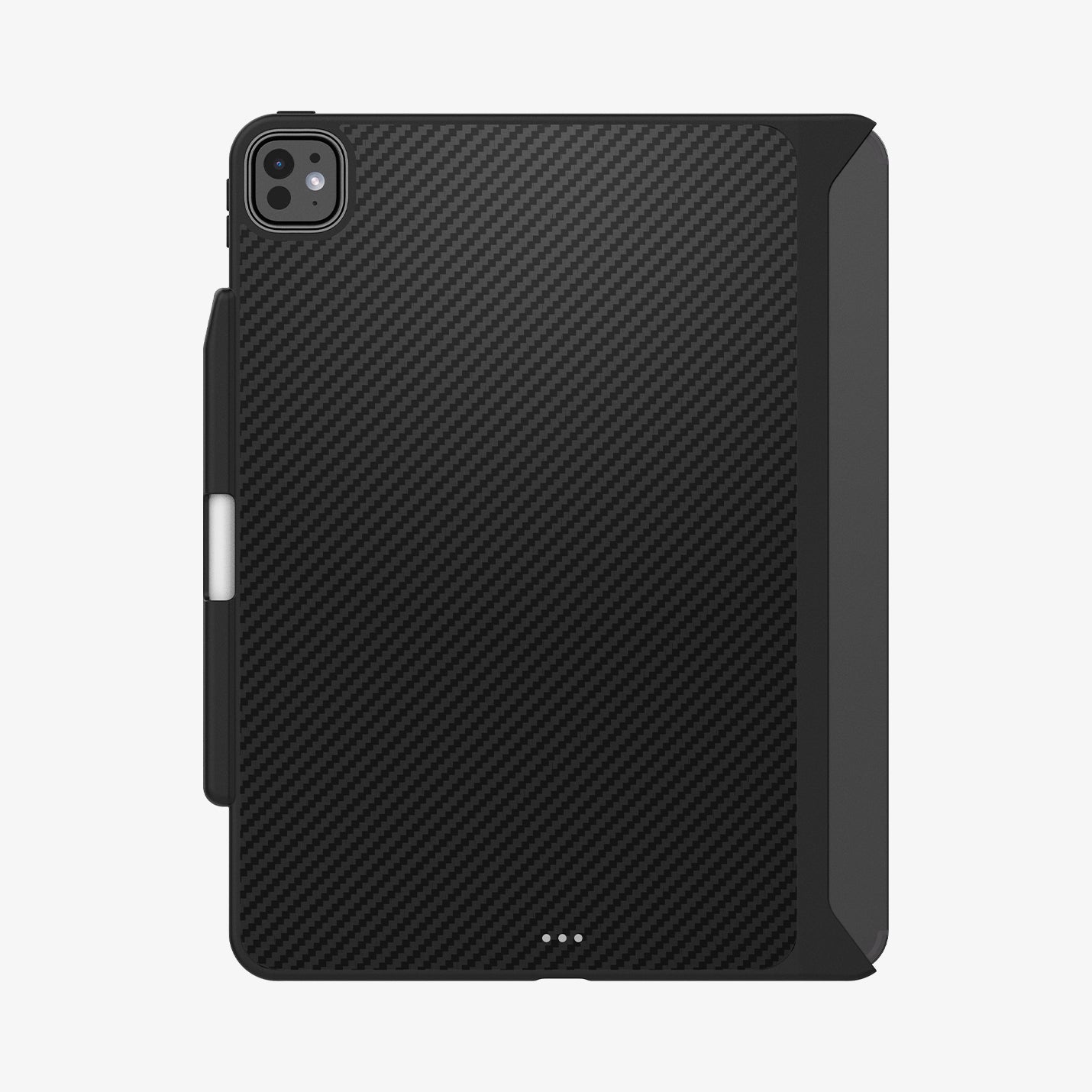 ACS07009 - iPad Pro 13-inch (2024) Case Enzo Aramid in Black showing the back