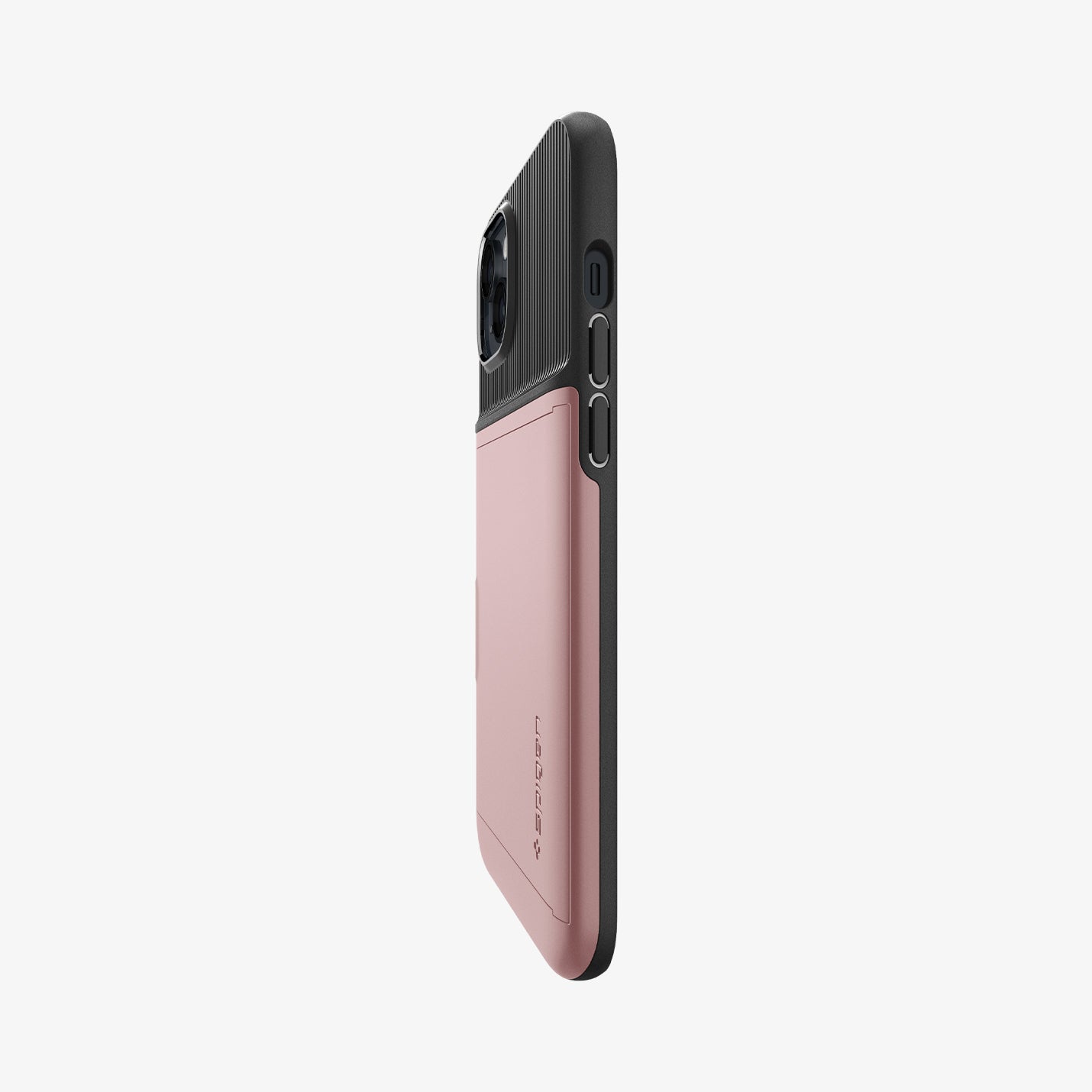 ACS05059 - iPhone 14 Case Slim Armor CS in rose gold showing the side and partial back