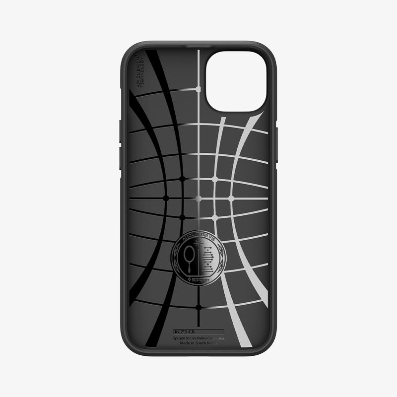 ACS06479 - iPhone 15 Case Core Armor in matte black showing the inside of case