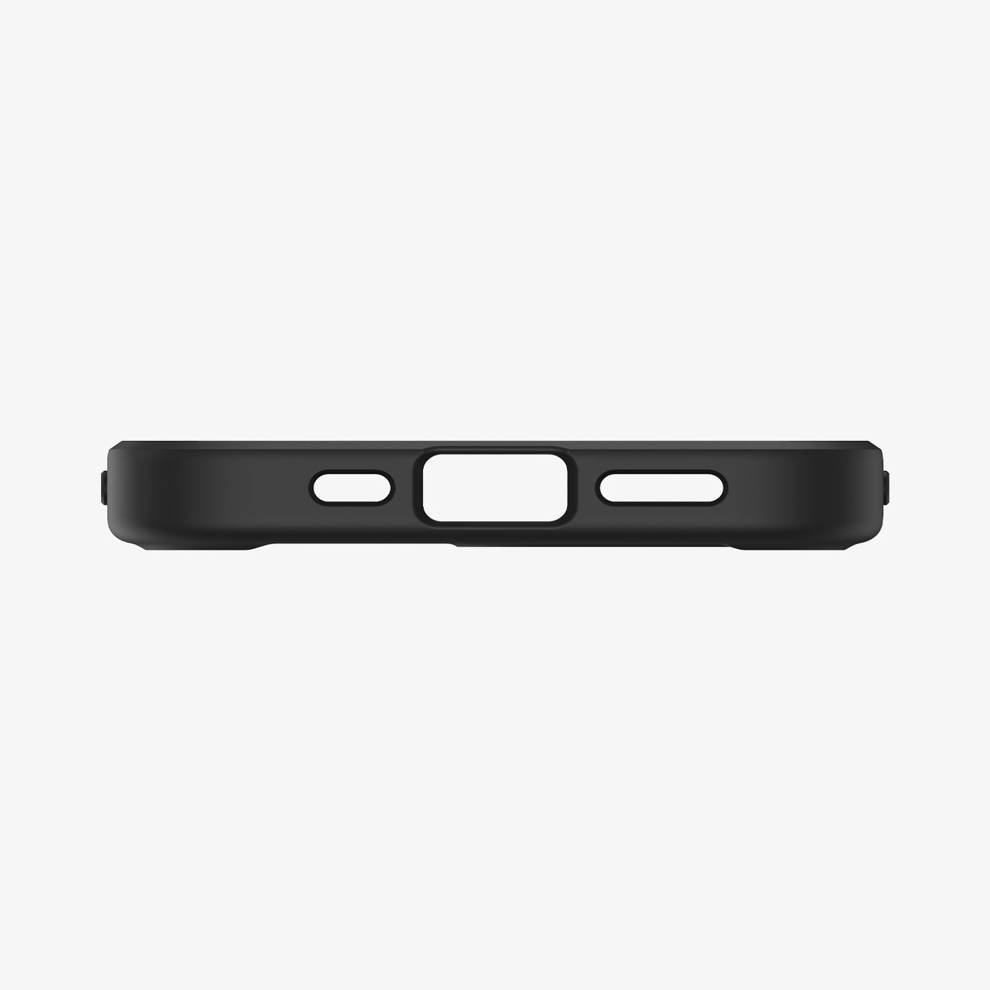 ACS09144 - iPhone 16e Case Ultra Hybrid (MagFit) in Frost Black showing the bottom