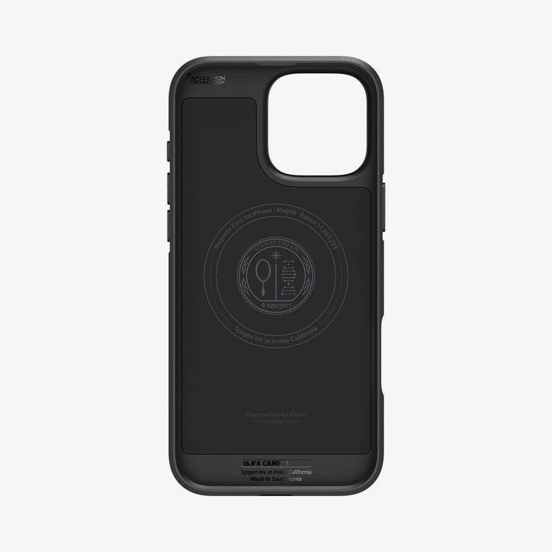 ACS08158 - iPhone 16 Pro Case Core Armor (MagFit) in Matte Black showing the inner case