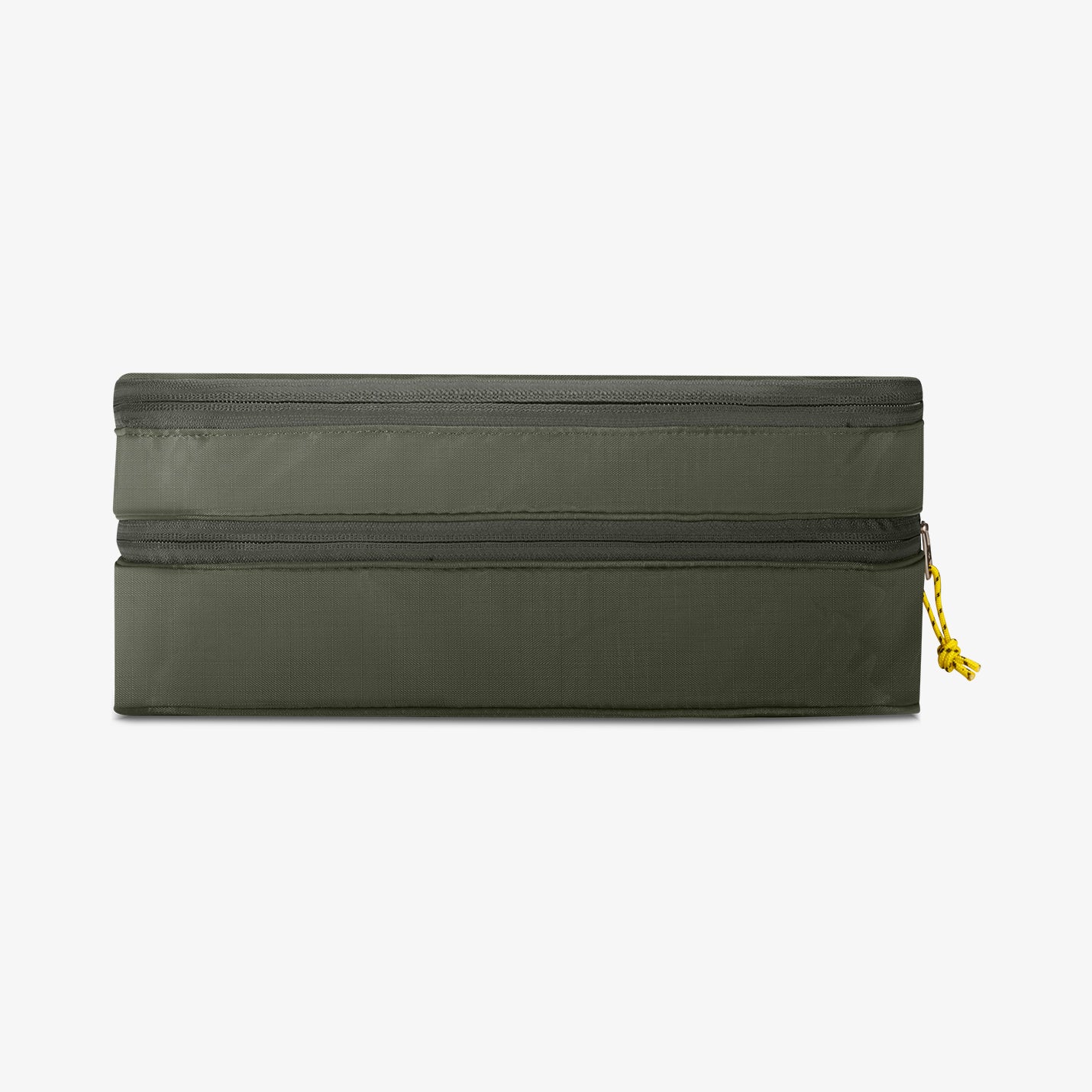 AFA08477 - Travel Packing Cubes KD600 small size in Hunter Green showing the side extended