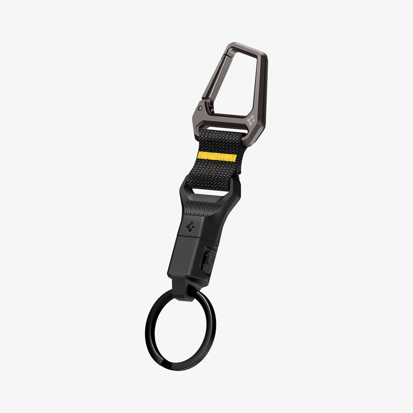 AHP06846 - Carabiner (Magnetic Keychain) in Black showing the front and partial side