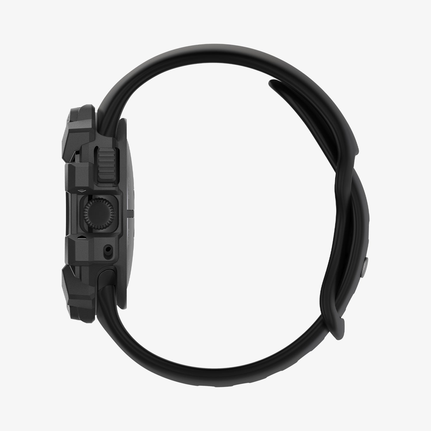 ACS07555 - Pixel Watch 3 (41mm) Rugged Armor in Matte Black showing the side