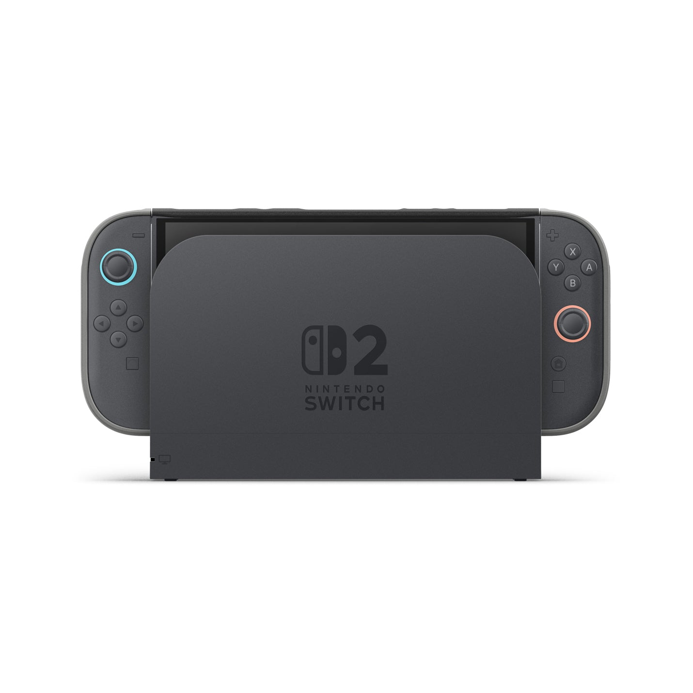 ACS09343 - Nintendo Switch 2 Case Nano Pop in Black Sesame showing the front with the device