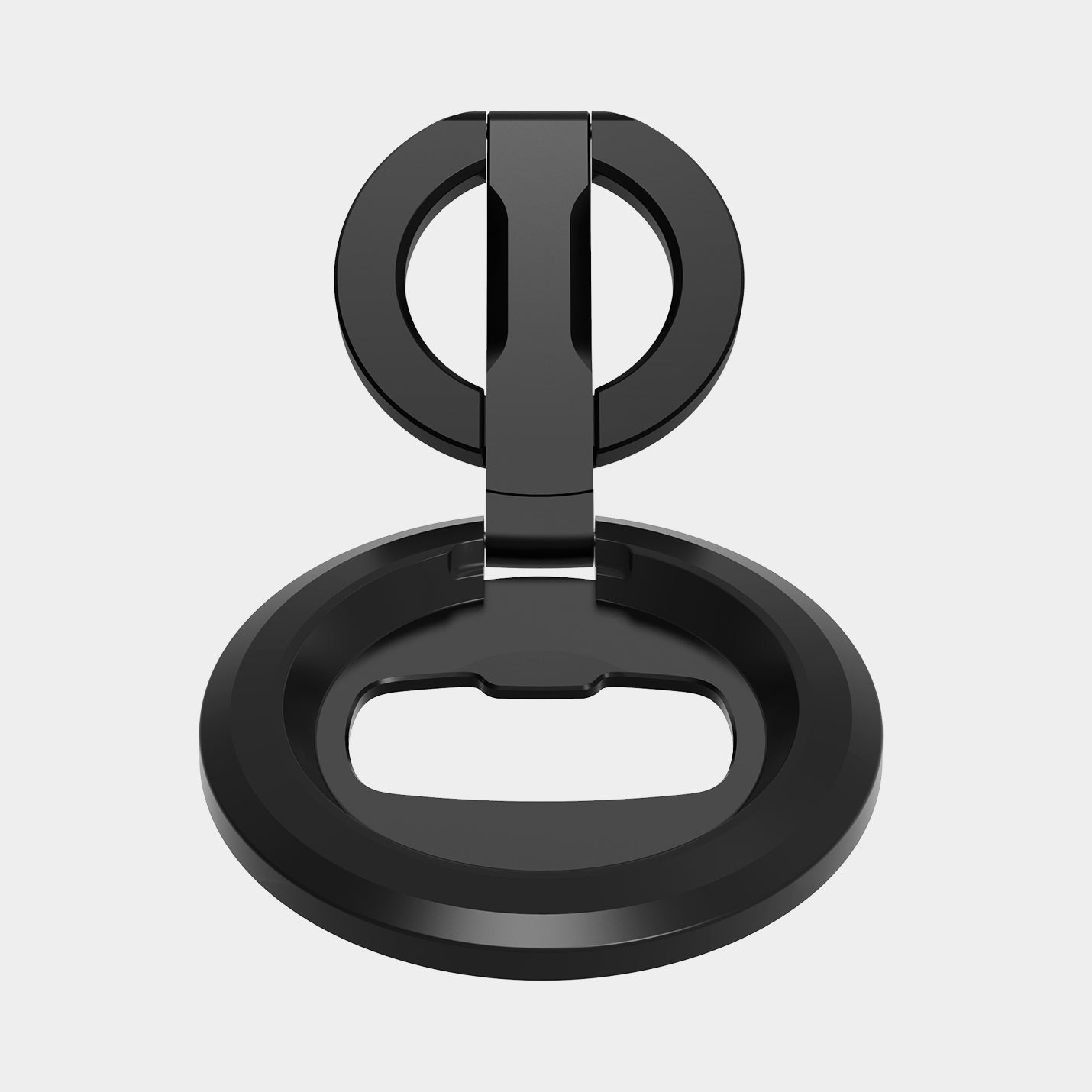 AMP08822 - O-Mag Magnetic Phone Holder (MagFit) OM102 in Black showing the back and bottom