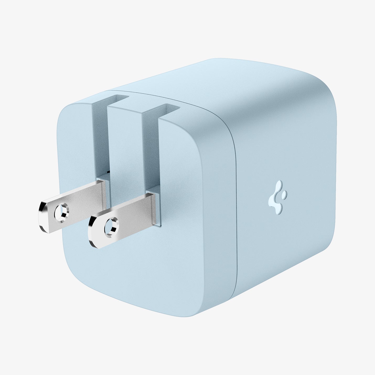 ACH05153 - ArcStation™ Pro GaN 452 Dual USB-C Wall Charger PE2203 in Sierra Blue showing the bottom and partial sides of a charger