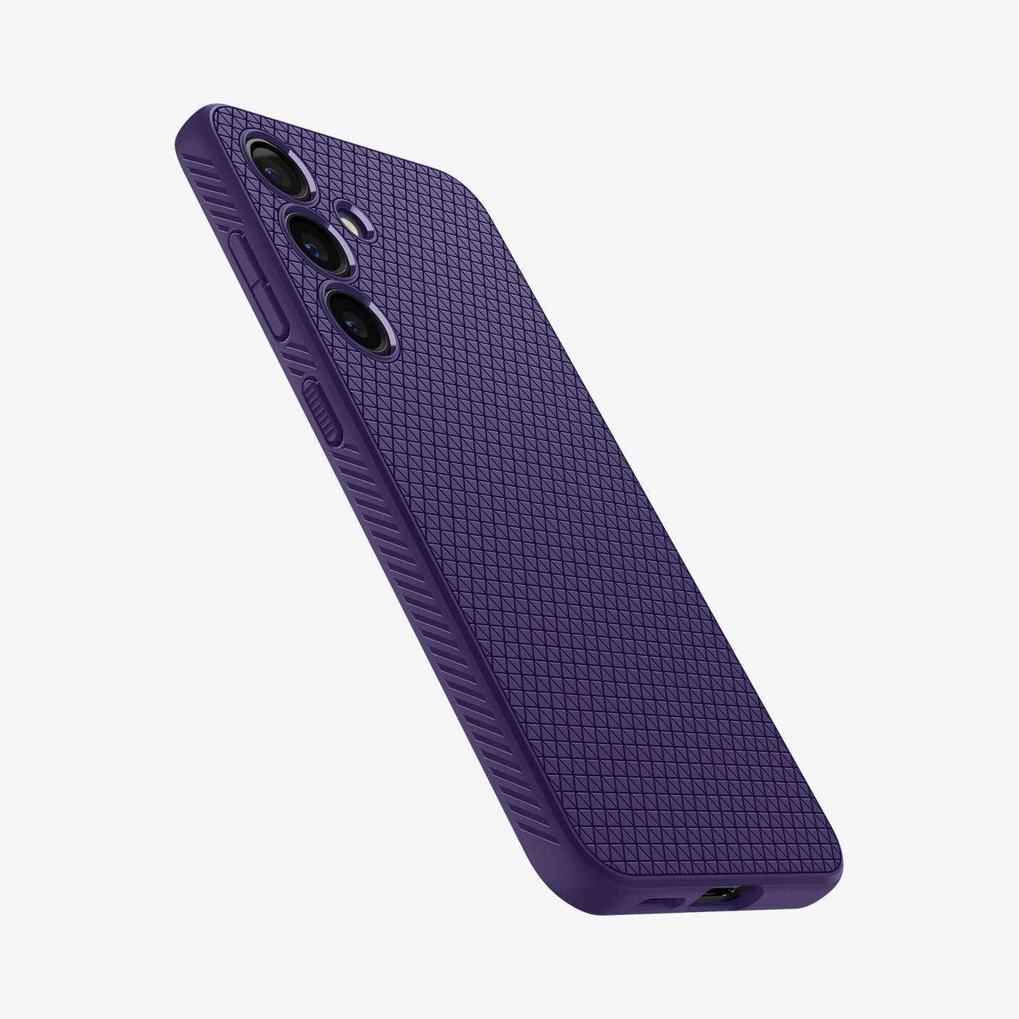 ACS07451 - Galaxy S24 Case Liquid Air in Deep Purple showing the back, side and partial bottom