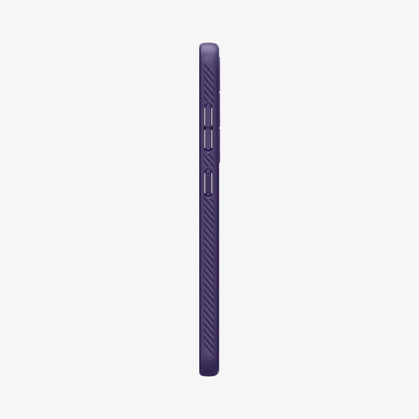 ACS07451 - Galaxy S24 Case Liquid Air in Deep Purple showing the side with side buttons