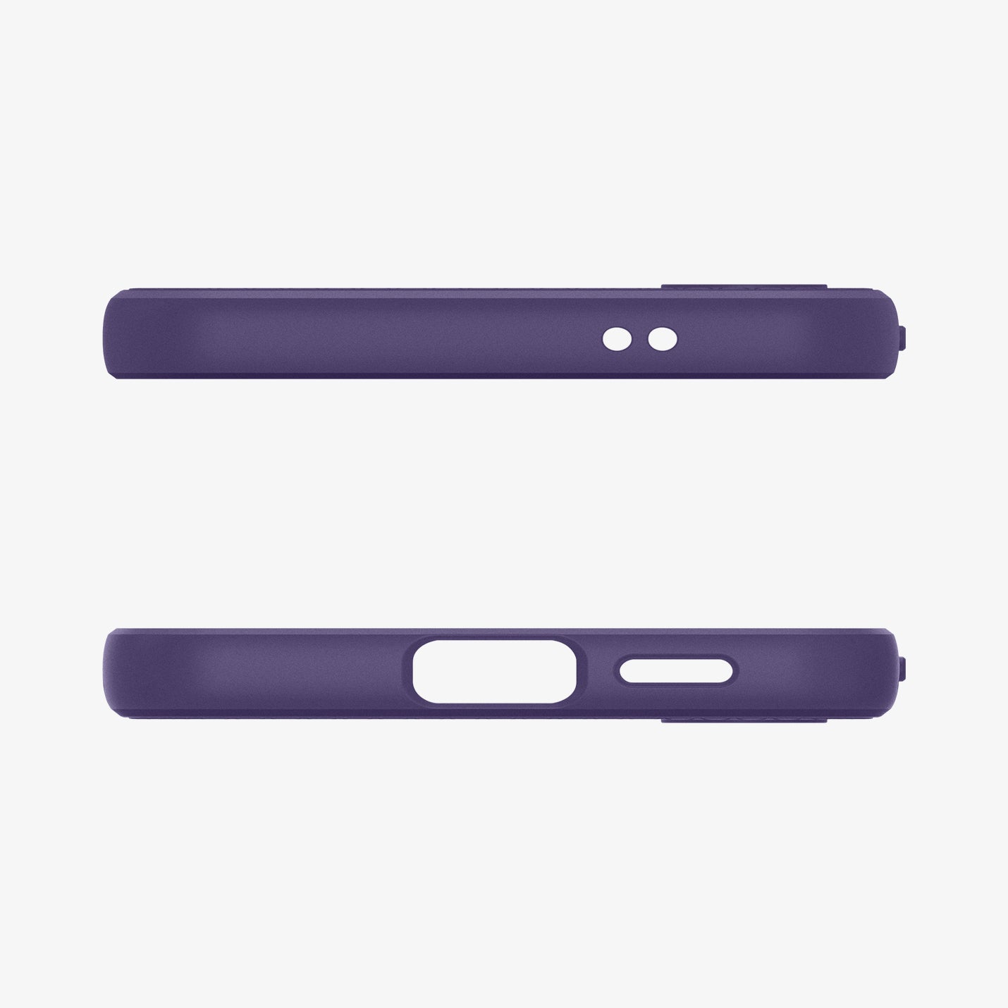 ACS07451  - Galaxy S24 Case Liquid Air in Deep Purple showing the top and bottom