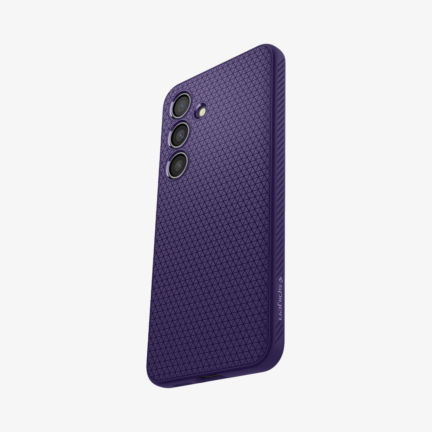 ACS07451 - Galaxy S24 Case Liquid Air in Deep Purple showing the back and partial side