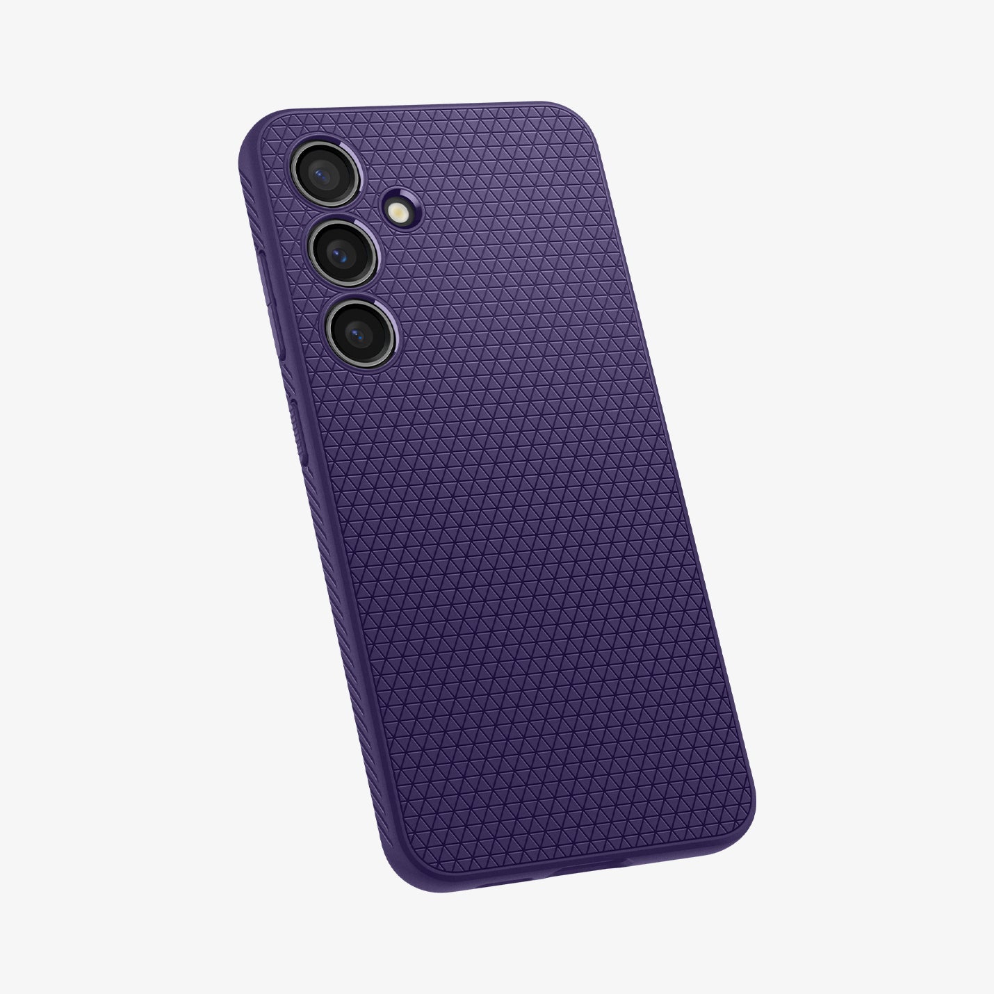 ACS07451 - Galaxy S24 Case Liquid Air in Deep Purple showing the back and partial side with visible side buttons