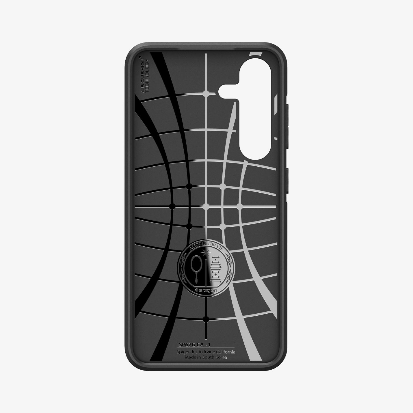 ACS07201 - Galaxy S24 Plus Case Core Armor in Matte Black showing the inner case with spider web pattern