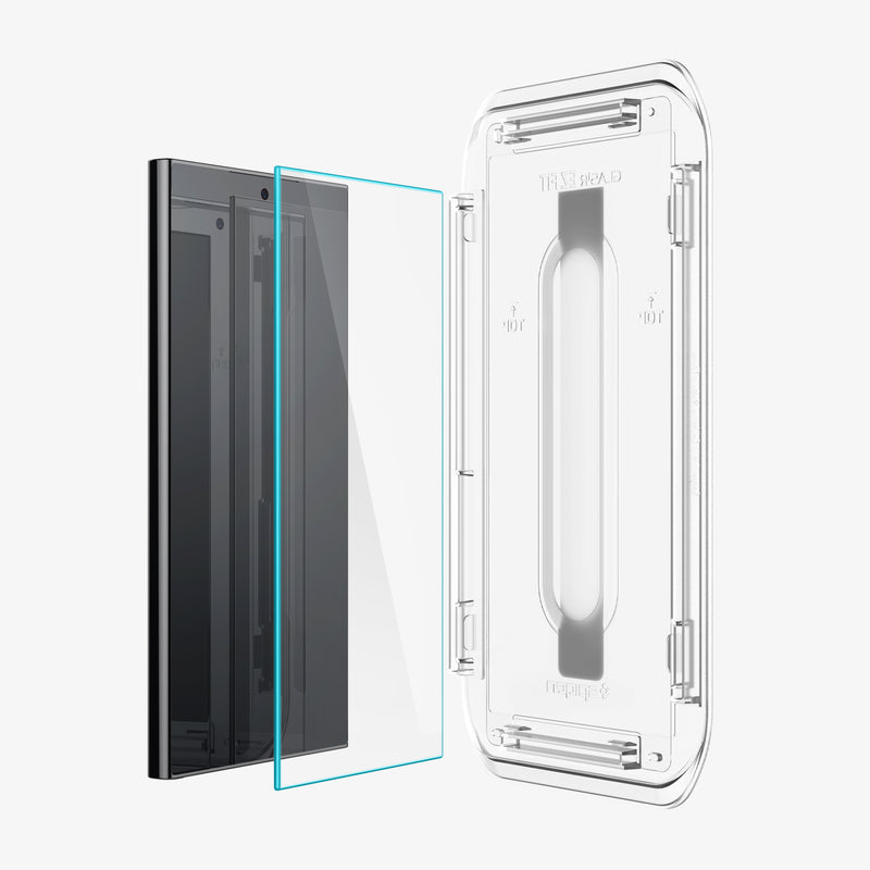 Spigen Tempered Glass Screen Protector [GlasTR EZ Fit] Designed for Galaxy S24 [Case Friendly] - 2 Pack