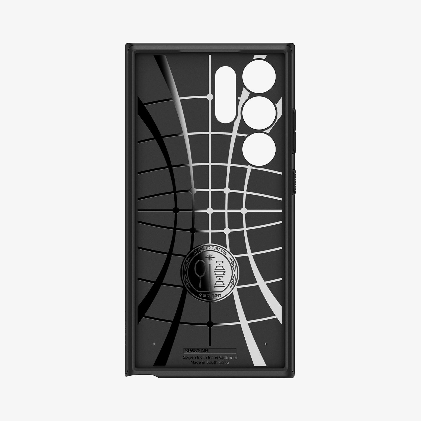 ACS07304  - Galaxy S24 Ultra Case Neo Hybrid in Black showing the inner case with spider web pattern