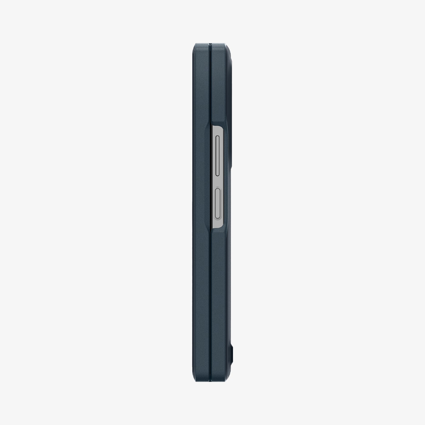 ACS08286 - Galaxy Z Fold 6 Case Slim Armor Pro in Metal Slate showing the side folded with volume buttons