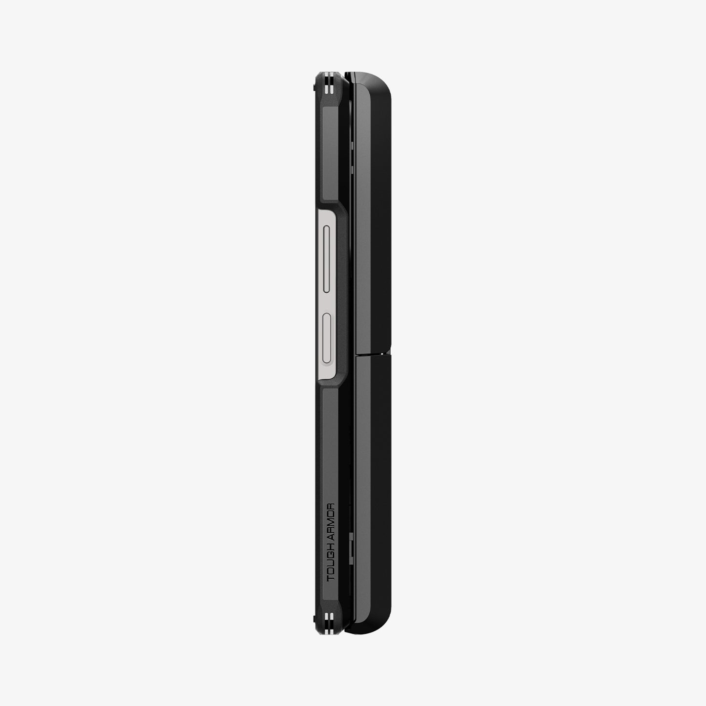 ACS07826 - Galaxy Z Fold 6 Case Tough Armor Pro P in Black showing the side folded with volume buttons