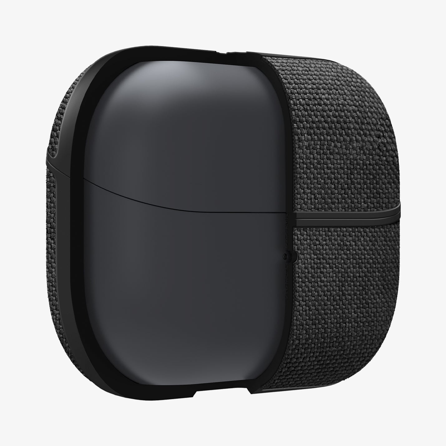 ACS08333 - Galaxy Buds 3 Pro Urban Fit in Black showing the front, half open, exposing partial device inside