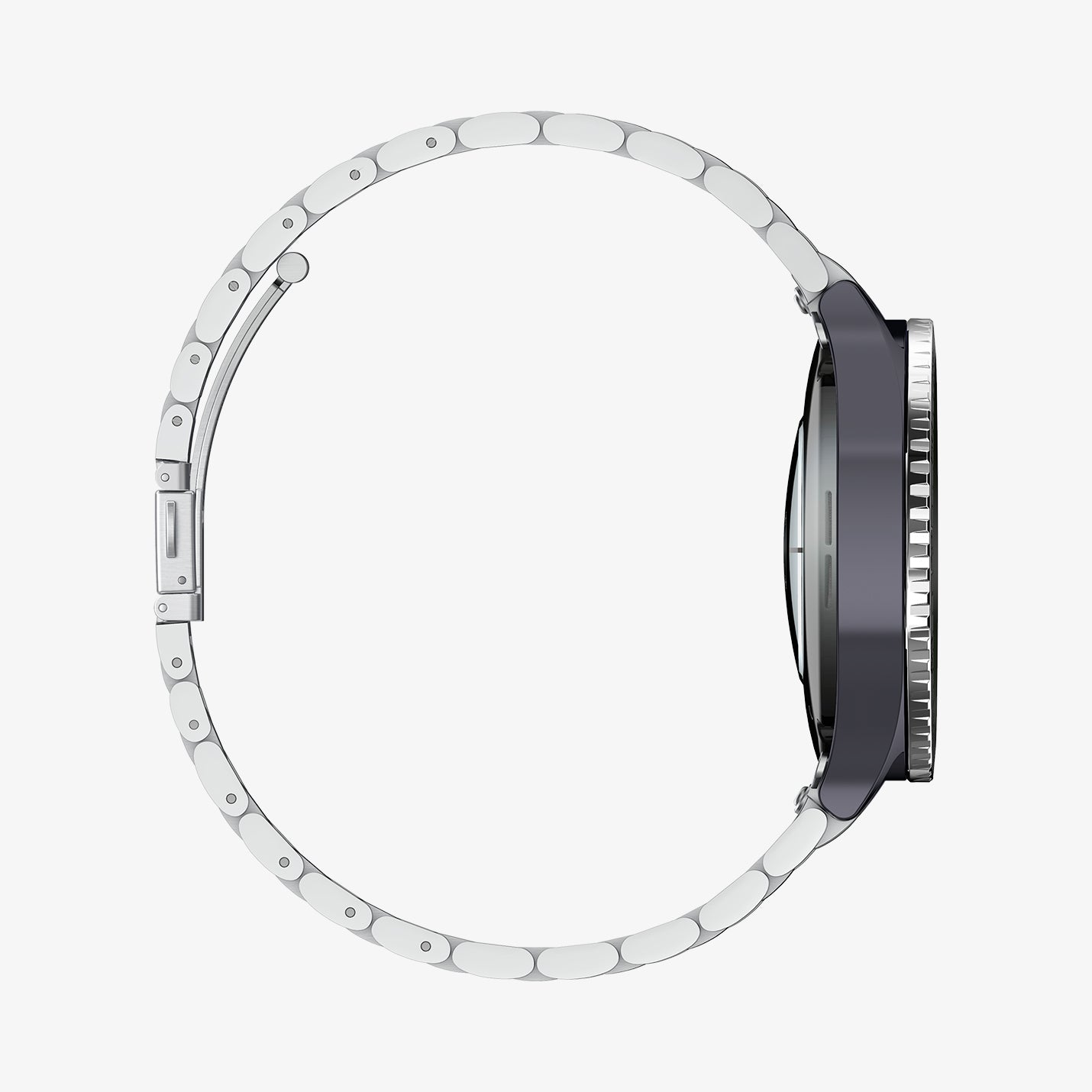 ACS08339 - Galaxy Watch 7 (44mm) Bezel Tune in Black showing the side facing right