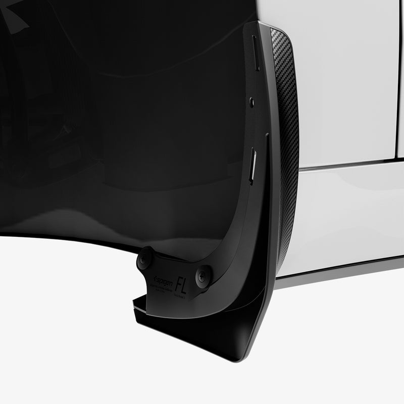 Spigen WeatherBloc Mud Flaps (Carbon Edition) All-in-One [Paint Protection  Film (3M PPF) and Installation kit] Designed for Tesla Model 3 2023 [Not