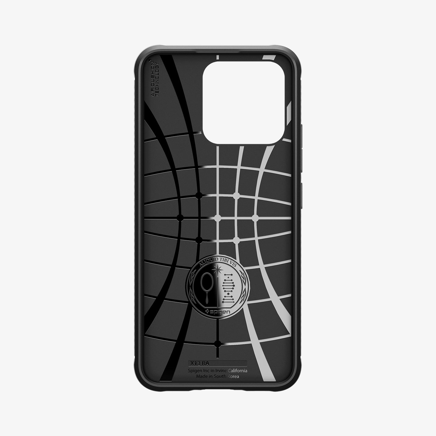 ACS05323 - Xiaomi 13 Rugged Armor Case in Matte Black showing the inner case with spider web pattern