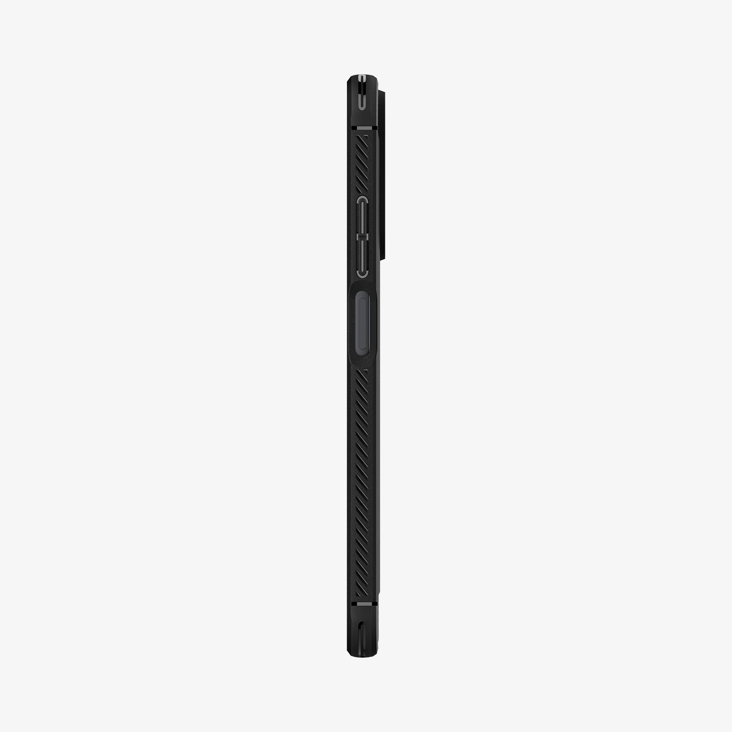 ACS04417 - Xiaomi Redmi Note 11S Case Rugged Armor in Matte Black showing the side