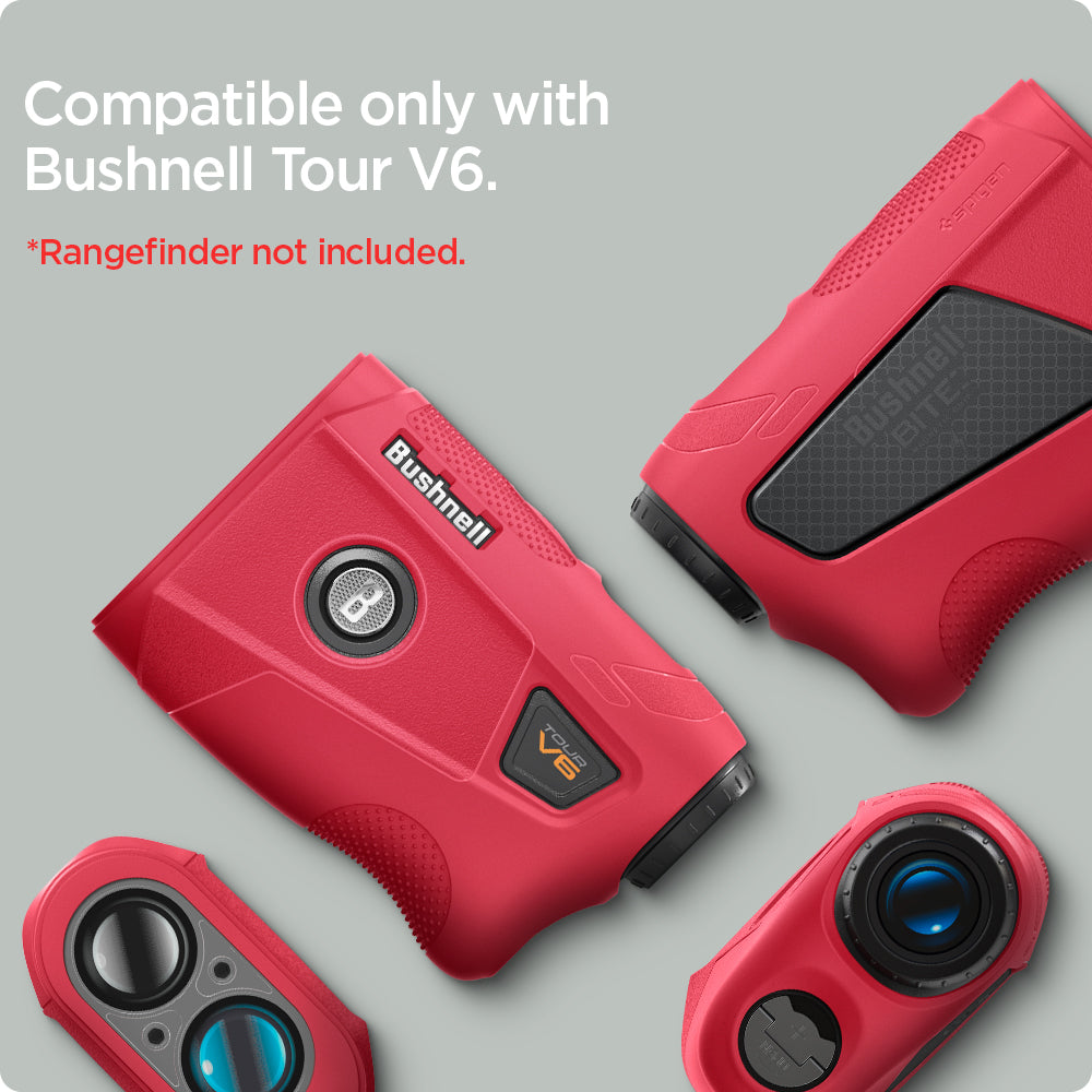 ACS07053 - Bushnell Tour V6 Rangefinder Case in red showing the compatible only with bushnell Tour V6 