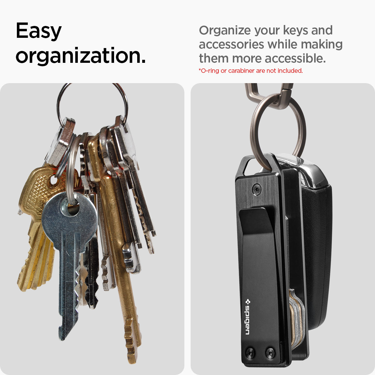 AHP05320 - Key Holder Organizer Metal Fit in black showing the easy organization, organize your keys and accessories while making them more accessible 