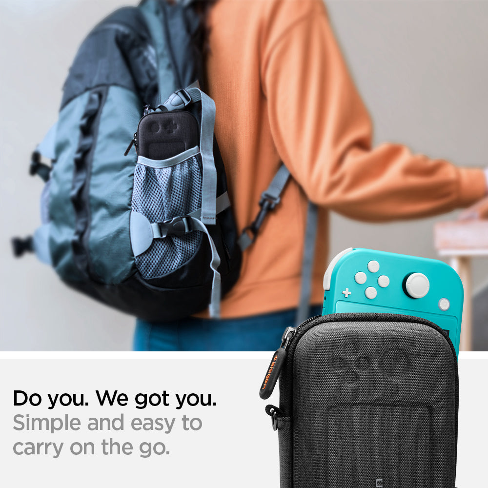 AFA00865 - Nintendo Switch Lite Case Klasden Pouch showing the simple and easy to carry on the go