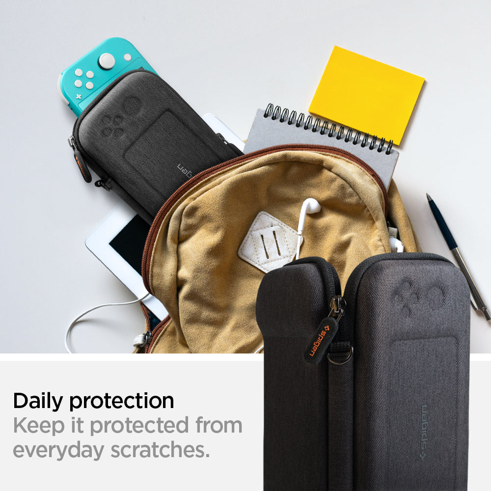 AFA00865 - Nintendo Switch Lite Case Klasden Pouch showing the daily protection. keep it protected from everyday scratches