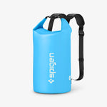 AMP07229 - AquaShield Waterproof Bag A631 in Sea Blue showing the front and partial side with double shoulder strap