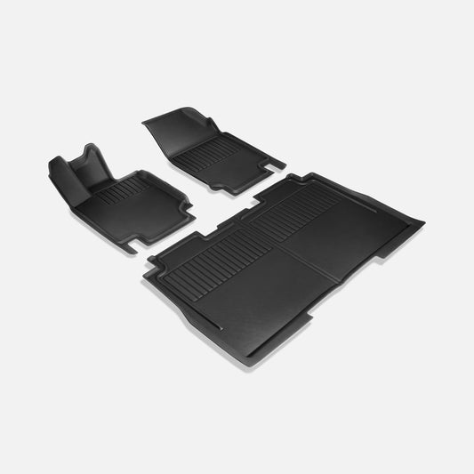 ACP08260 - Tesla Cybertruck WeatherBloc Floor Mat CLF in Black showing the front