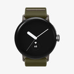 AMP07608 - Pixel Watch Lite Fit in Khaki showing the partial sides