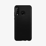 L39CS25738 - Huawei P30 Lite / Nova 4e Case Liquid Air in black showing the back