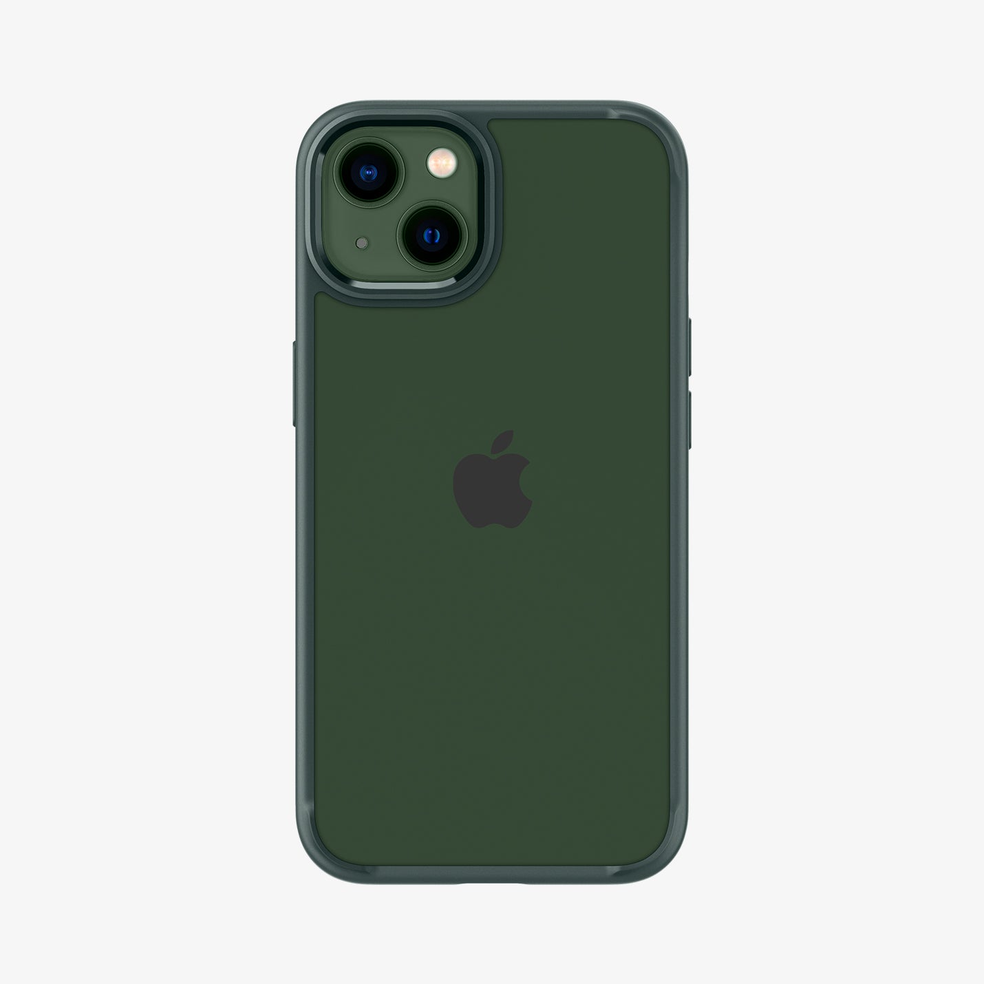 ACS04560 - iPhone 13 Pro Case Ultra Hybrid in Midnight Green showing the back