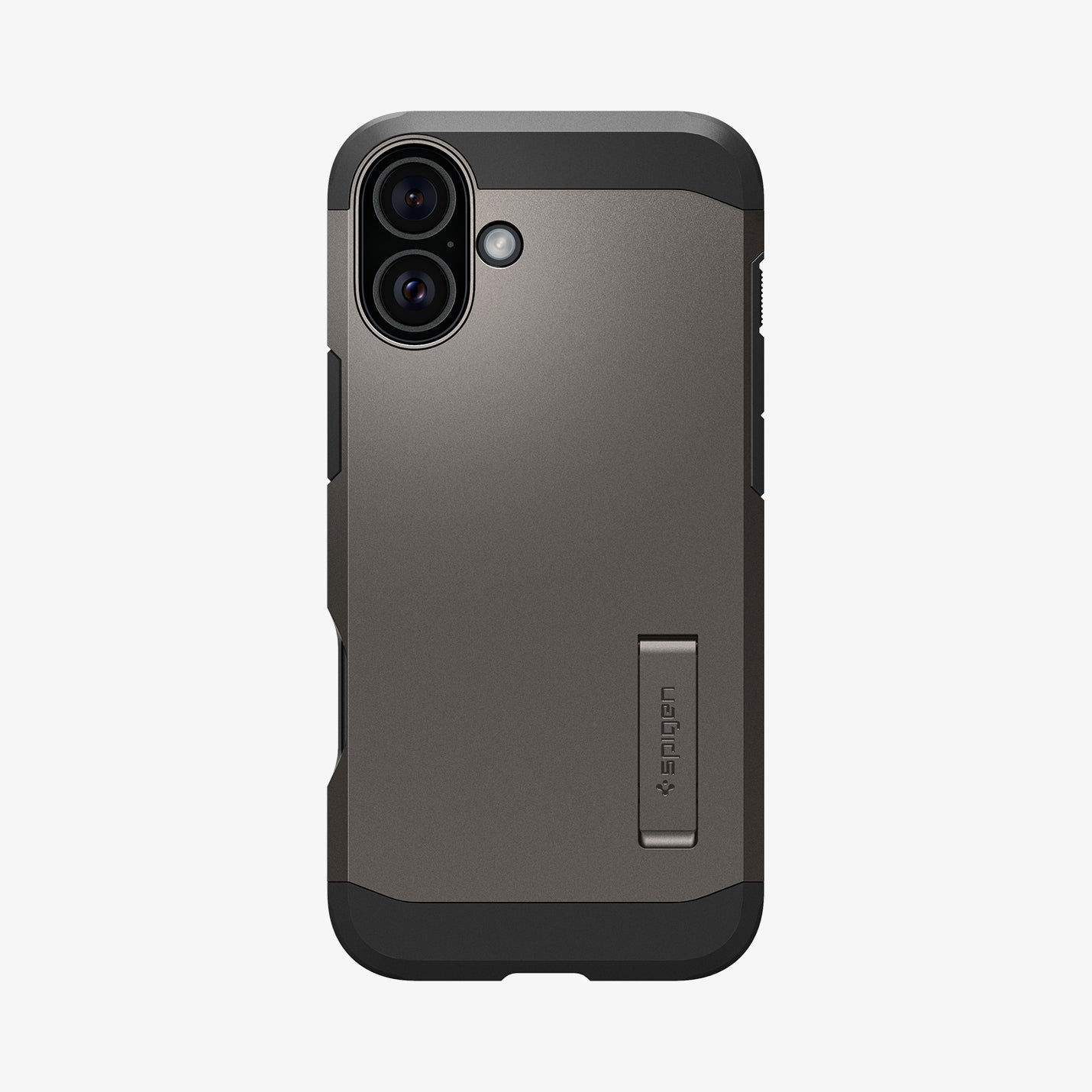 ACS08084 - iPhone 16 Plus Case Tough Armor AI (MagFit) in Gunmetal showing the back