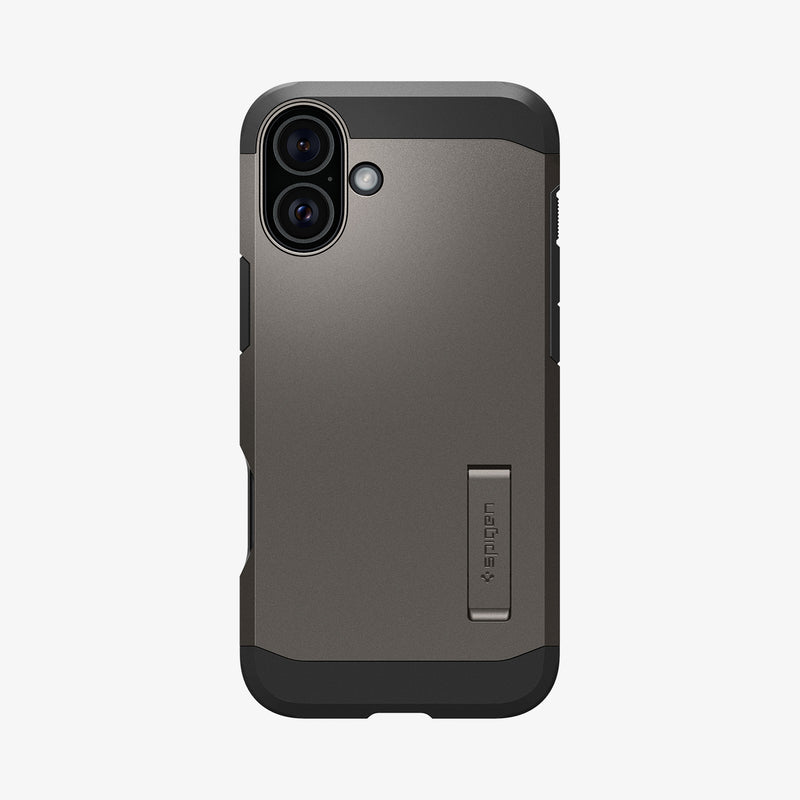 ACS08084 - iPhone 16 Plus Case Tough Armor AI (MagFit) in Gunmetal showing the back