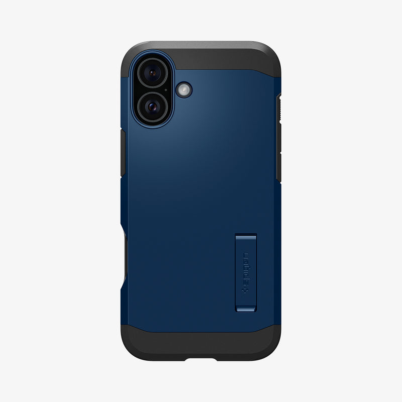 ACS08086 - iPhone 16 Plus Case Tough Armor AI (MagFit) in Navy Blue showing the back